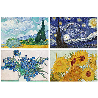 Set of 4 Van Gogh Cork Backed Art Themed Placemats Heat Resistant Table Mats 