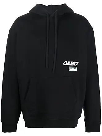 OAMC logo-embroidered drawstring hoodie - White