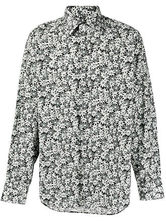 Tom Ford all-over floral-print shirt - men - Cupro/Cotton - 40 - Grey