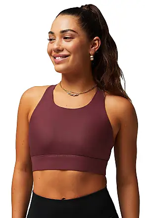 Fabletics Women's Oasis Crushed Velour Twist Sports Bra, Strawberry Red, XX- Small : : Clothing, Shoes & Accessories