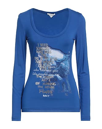 Bexleys Longesleeve wolwit-blauw gestreept patroon casual uitstraling Mode Shirts Longsleeves 