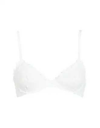 Airlift Magnified Plaid Intrigue Bra - Ivory/Black