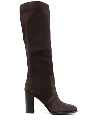 Michael michael kors bromley tall leather block hot sale heel boots