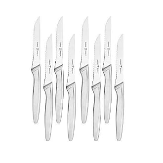  HENCKELS Razor-Sharp Steak Knife Set of 8, German Engineered  Informed by 100+ Years of Mastery,Black: Steak Knives: Home & Kitchen