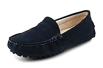Damen Schuhe Flache Schuhe Mokassins und Slipper Officine Creative Leder Mokassin in Blau 