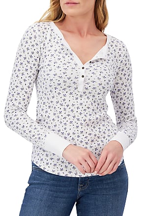 Lucky Brand Floral Polka Dot Shirt - Women's Shirts/Blouses in Navy Multi