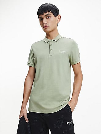 calvin klein green polo