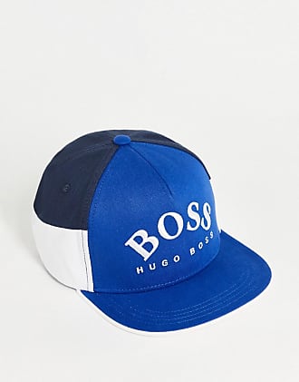 Mens Hugo Boss Cap Hat Baseball Snapback Adjustable Curved Peak Navy One Size 