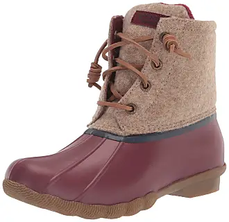 Sperry duck sale boots burgundy