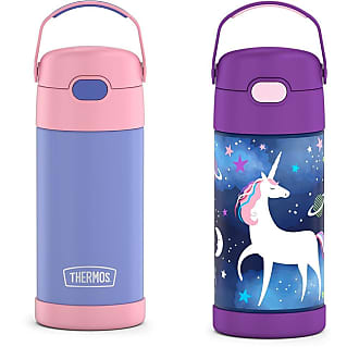 THERMOS FUNTAINER STRAW BOTTLE -- PINK/PURPLE