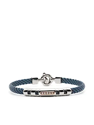 Barakà logo-engraved diamond-detail bracelet - Black