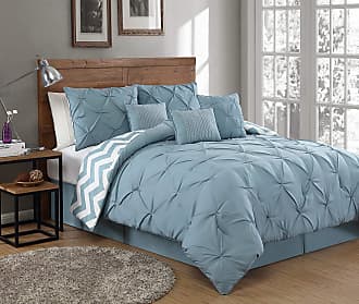 Geneva Home Fashion Ella Bedding Set, King, Spa Blue