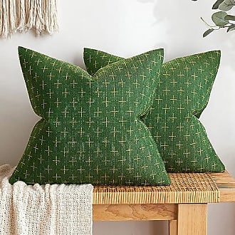  MIULEE Pack of 2 Pillow Covers 24 x 24 Inch Sage Green