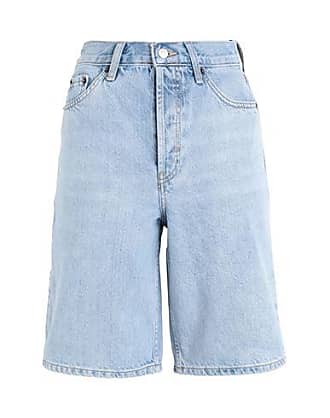 Pantalones vaqueros cortos con detalles rasgados Philipp Plein de Denim de color Azul Mujer Ropa de Shorts de Shorts vaqueros 