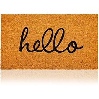 Better Trends Coir Door Mat 100% natural Jute 18 x 30 Rectangle, Hey  Pumpkin