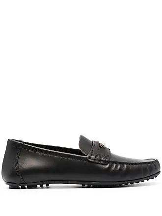 Versace Medusa Leather Drivers in Black for Men