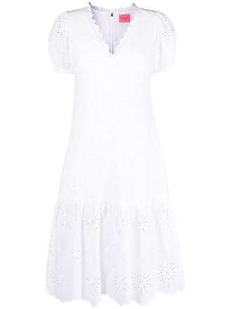 Kate Spade New York broderie-anglaise cotton midi dress - women - CottonCotton - 6 - White