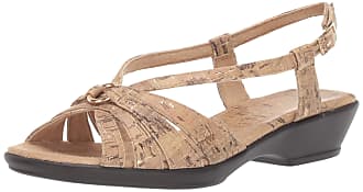 Easy Street Womens Amy Low Heeled Sandal, Cork, 6.5 N US