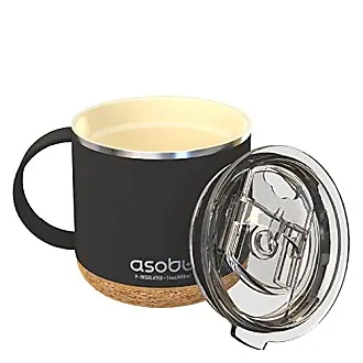 asobu Stainless Steel Insulated Coffee Mug with Ceramic Inner Coating for  Ultimate Flavor 12 Ounce (Black)