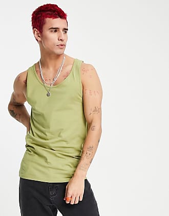 ASOS Synthetic Relaxed Vest in Green for Men Mens Clothing T-shirts Sleeveless t-shirts 