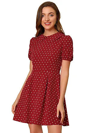 Buy Chic A-Line Dress in Red, Cue