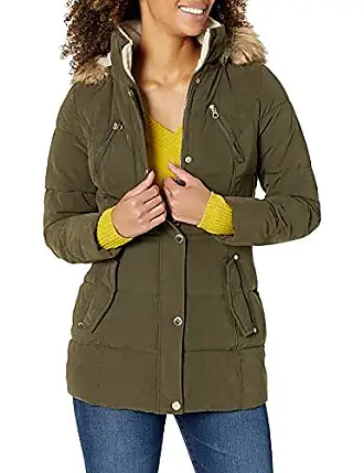 Nautica women's microfiber 2025 heavy weight down coat