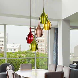 Wohnzimmer Decken Leuchte Esszimmer Chrom Beleuchtung Design Lampe Glas Küchen 