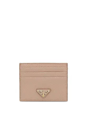 Prada Women's Cardholder with Shoulder Strap and Crystals - Silver One-Size