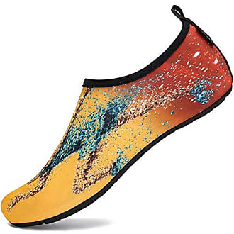 SAGUARO Chaussures Aquatiques Chaussures d'eau Chaussons de Plage Yoga Surf Nager Sport Aquatique Plongée Piscine pour Femme Homme 