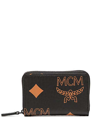 Mcm Women's Large Visetos Original Zip-Around Wallet - Black