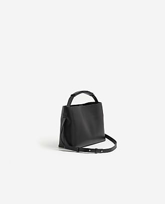 Large Black Leather Vintage GUCCI Shoulder Handbag Gusseted Satchel  Portfolio 