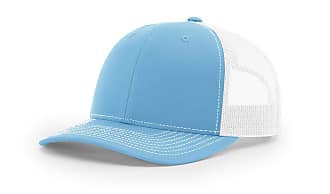 Richardson 112 Mesh Back Trucker Cap Snapback Hat, Colonial Blue/White