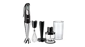 Betty Crocker Hand Held Immersion Blender Stick with Beaker, One Hand Mixer, Chopper and Dicer