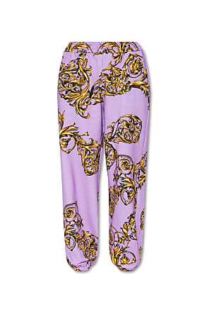 Versace Jeans Couture Sweatpants With Garland Pattern Womens Purple