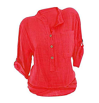 Chemise Gauchère en coloris Rouge Femme Vêtements Tops Chemises 