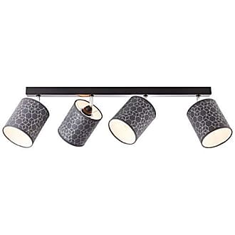 E27 25W,Normallampen Vonnie Spotbalken 2flg grau/holz 2x A60 BRILLIANT Lampe Metall/Holz/Textil nicht enthalten 