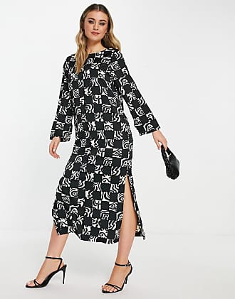 Mode Robes Robes trapèze Monki Robe trap\u00e8ze noir style d\u00e9contract\u00e9 