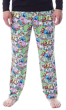 DC Comics Mens The Joker Script Logo Classic Villain Adult Sleepwear Lounge Pajama Pants 