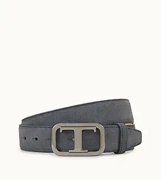 Cintura da uomo Le Foulonné Pelle - Blu Navy/Nero (42027H21D80)