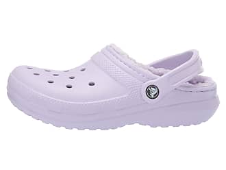 crocs purple fur