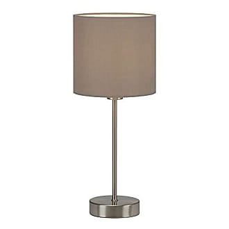 gris lampe de chevet avec interrupteur à fil 250x110 mm Lampe de table avec décor étoilé BRILONER lampe de table en tissu DxH lampe de table douille E14 