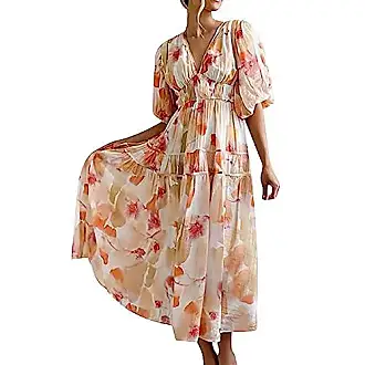 Elegante Mãe Vestido de Verão 40 Anos 50 Mulheres de meia idade Verão  patchwork impressão de
