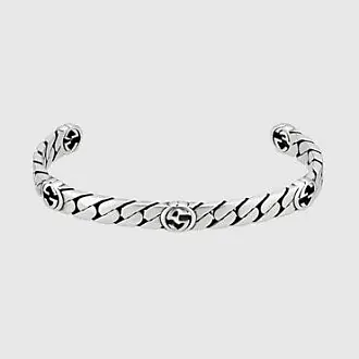 Gucci Men's Trademark Stripes Link Bracelet