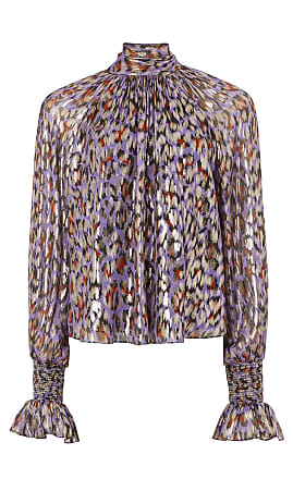 Temperley London Colette Print Blouse Violet Mix Uk20 Us18