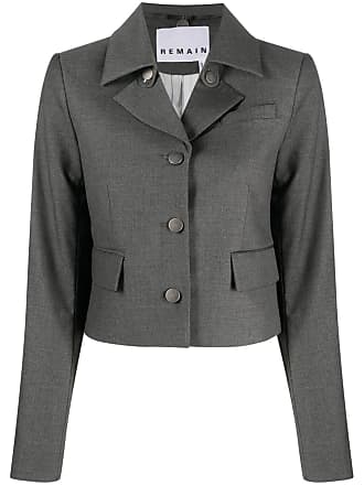 ROTATE BIRGER CHRISTENSEN Monogram-embossed Single-breasted Blazer