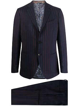 Etro two-piece pinstripe suit - men - Virgin Wool/Cupro/Viscose - 46 - Blue