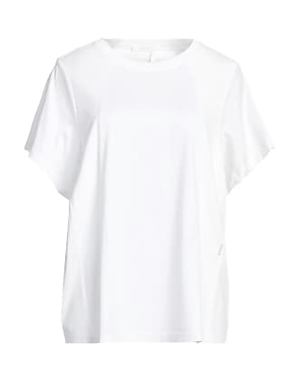 CHLOE GRAPHIC LOGO PARIS BEAUTIFUL Tiny FLOWER CHIC WHITE T-Shirt TOP M NWT  €390