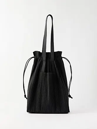 Pleats Please Issey Miyake Leather-Trimmed Plisse Shoulder Bag - Black  Shoulder Bags, Handbags - PLT31173