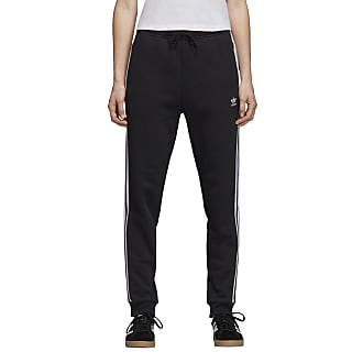 adidas women's cuffed track pants black