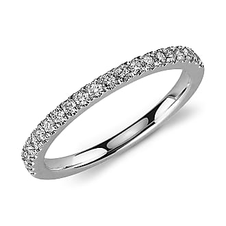 Blue Nile Petite Pave Diamond Ring in 14k White Gold (1/3 ct. tw.)